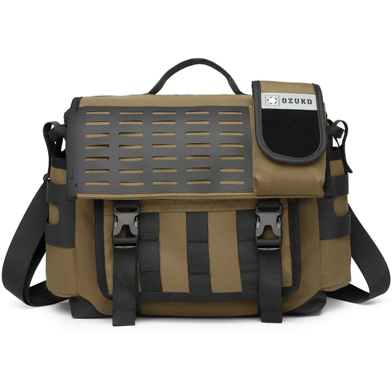 Large Capacity Water Resistant Shoulder Messenger Bag for Outdoor Travel and Everyday Use