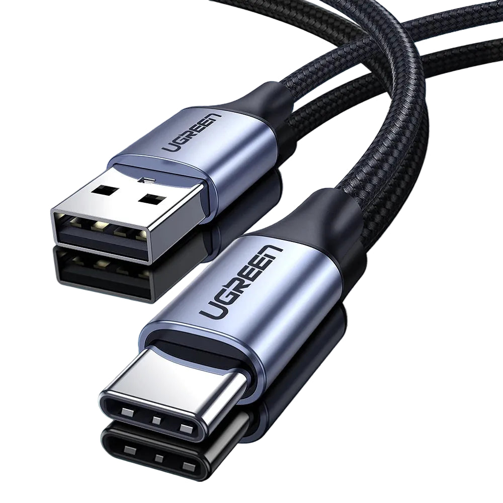 USB A to USB C Fast Charging Cable 3A 480Mbps Data Sync Nylon Braided for Phones Tablets