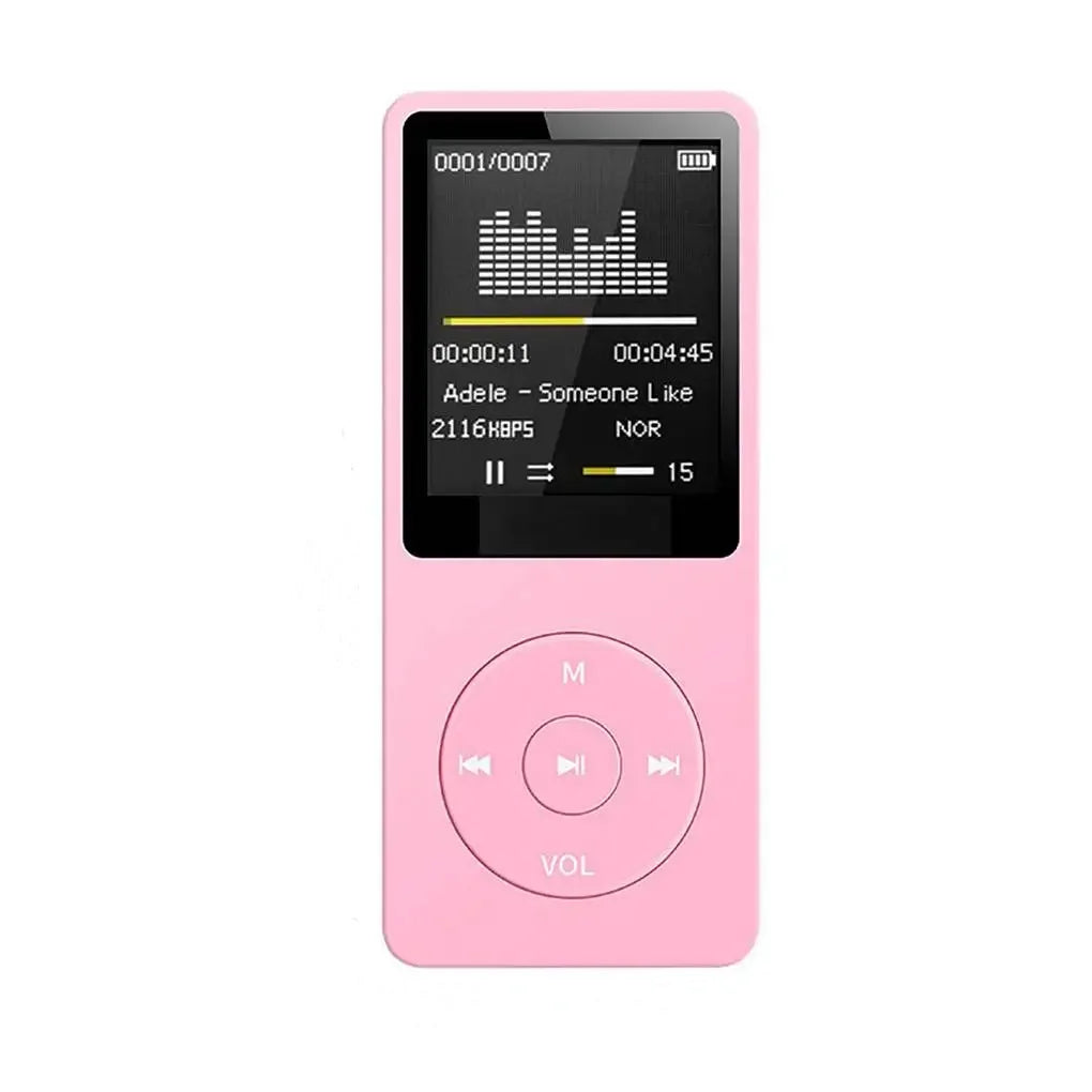 Ultra-Thin Portable MP3 Player with Lossless Audio FM Radio Voice Recorder and Expandable Storage