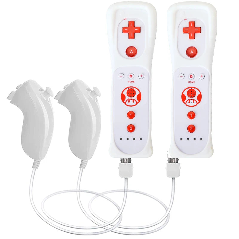 Wireless Motion Plus Remote Controller and Nunchuck Set for Wii Console Gaming Experience
