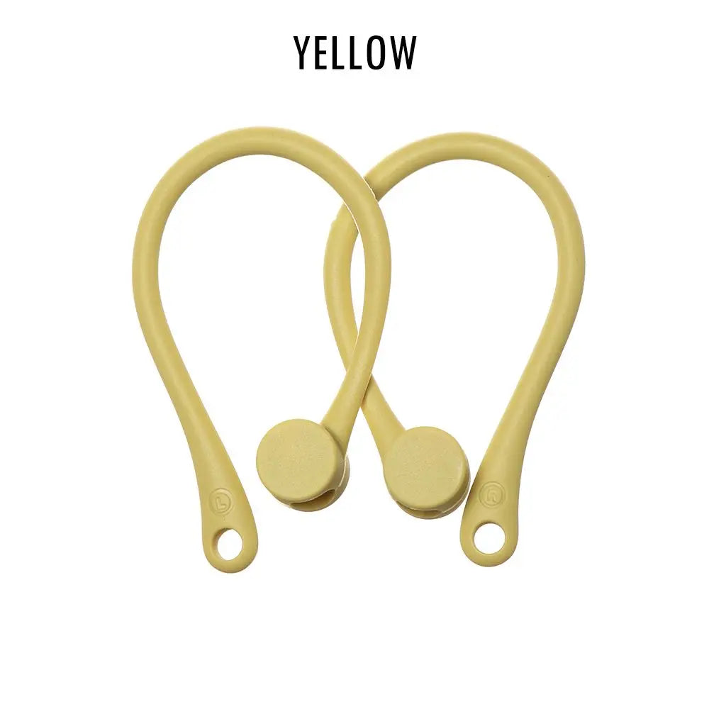 Silicone Anti-Loss Ear Hooks for Apple AirPods, Secure Fit Earphone Holders (1 Pair)