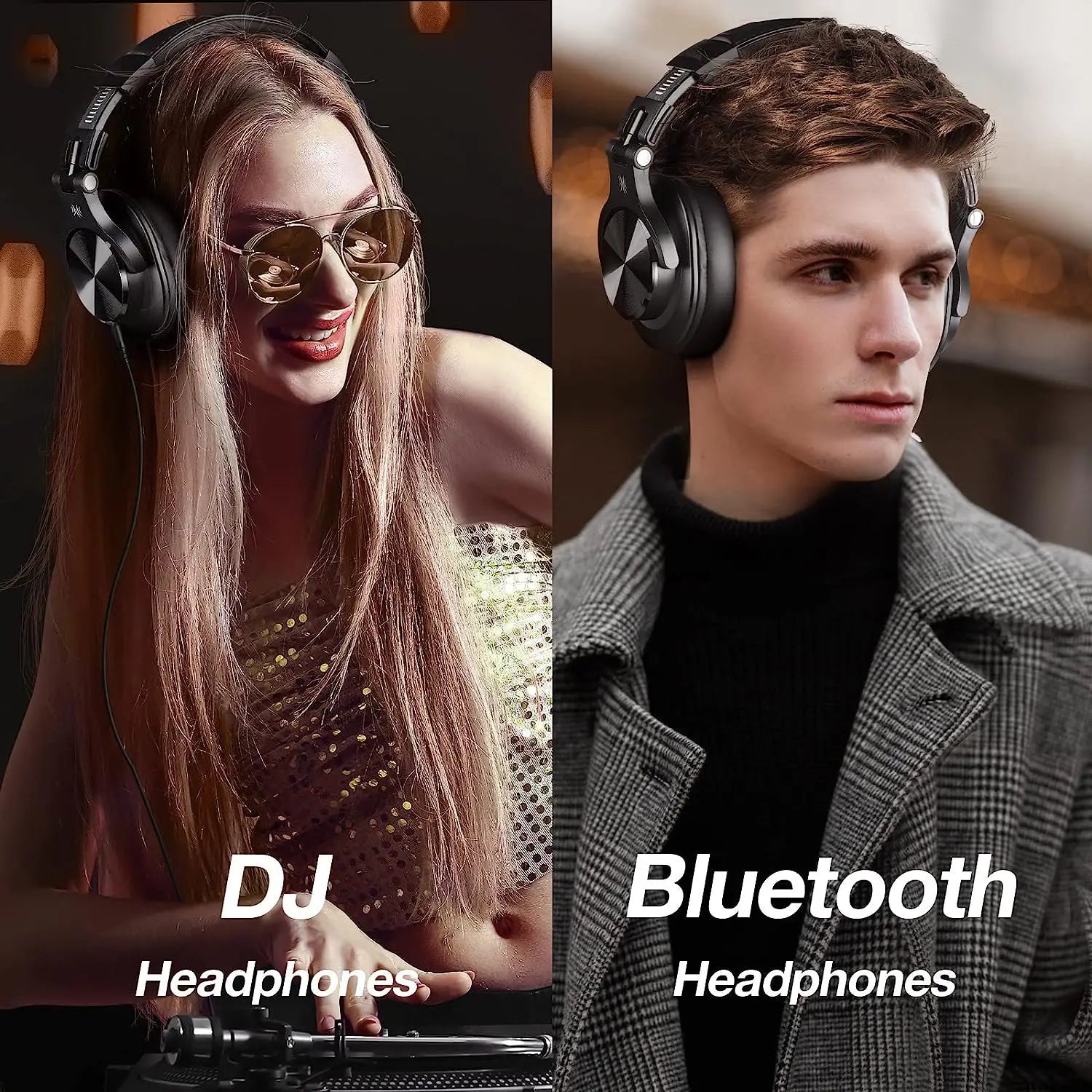 Over Ear Wireless Bluetooth Studio Headphones with Hi-Res Audio DJ Monitoring & 72 Hour Battery Life