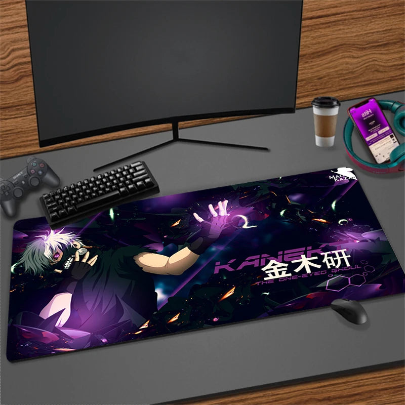 Large Anime Gaming Mouse Pad Non-Slip Rubber Mat for Keyboard and Desk, Multiple Sizes Available