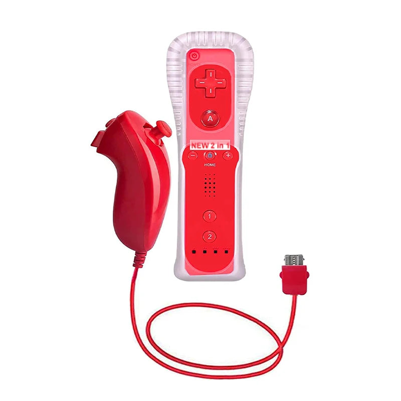 Wireless Motion Plus Remote Controller and Nunchuck Set for Wii Console Gaming Experience