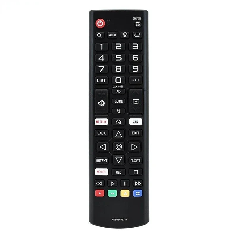 Universal Replacement Infrared Remote Control Compatible with Multiple Smart TV Models