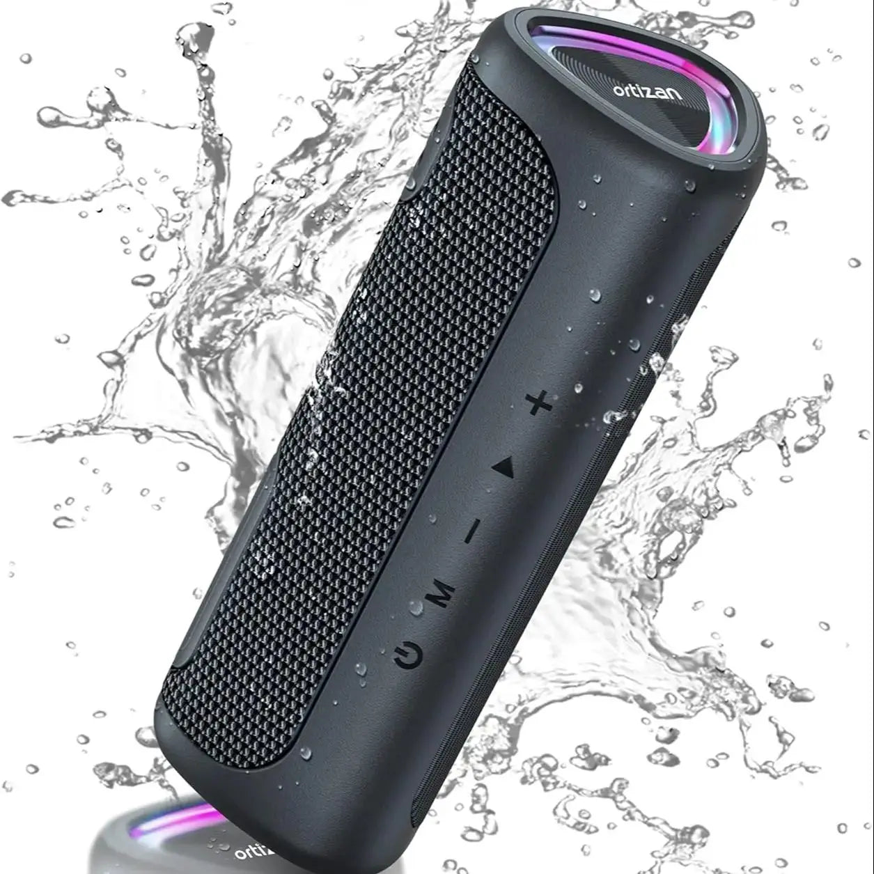 Portable Bluetooth Speaker with Deep Bass, 24W Stereo Sound and IPX7 Waterproof Design