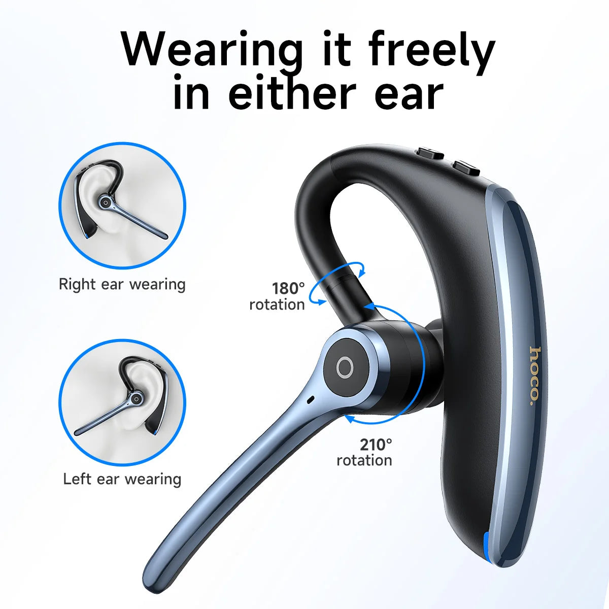 Wireless True Stereo Bluetooth Earphone with ENC Microphone and Extended Battery Life for Calls