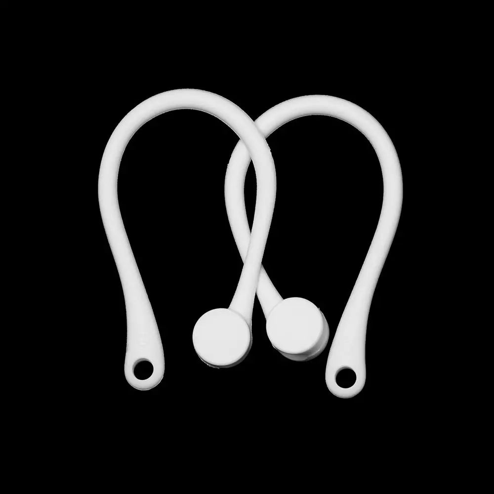 Silicone Anti-Loss Ear Hooks for Apple AirPods, Secure Fit Earphone Holders (1 Pair)