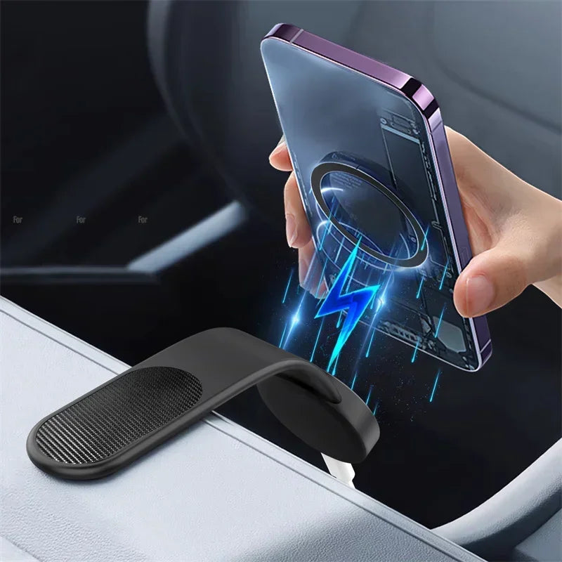 Magnetic Wireless Car Charger and Fast Charging Phone Mount for Dashboard and Screen Use