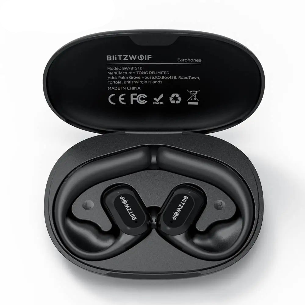 Open Ear Bone Conduction Bluetooth Earbuds with Mic and Low Latency Waterproof Design
