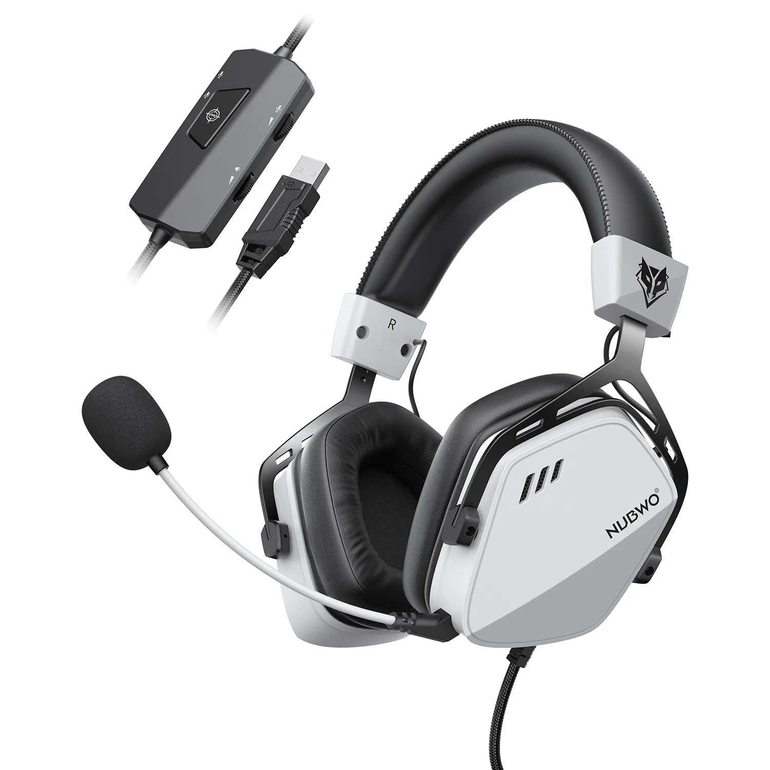 Gaming Headphones with 7.1 Surround Sound USB Wired Connection and Noise Cancelling Microphone