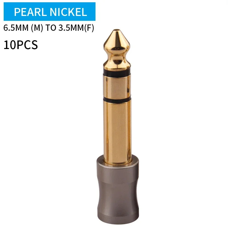 6.35mm Male to 3.5mm Female Audio Adapter Plug for Headphones Amplifiers and PCs