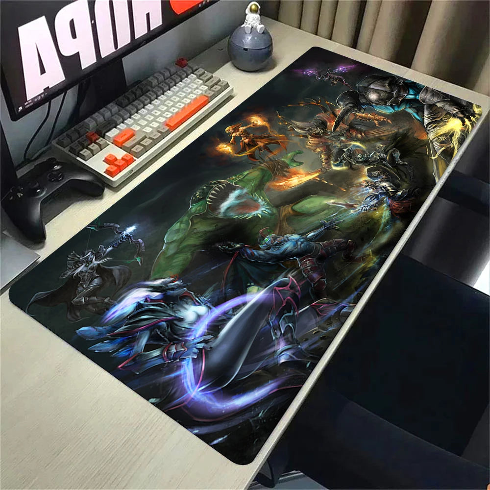 XXL Non-slip Rubber Gaming Mouse Pad with Stitched Edges for Desk and Keyboard 90x40cm