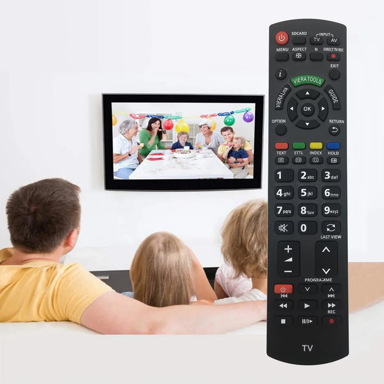 Smart Remote Control Replacement for Panasonic LCD LED HD Televisions