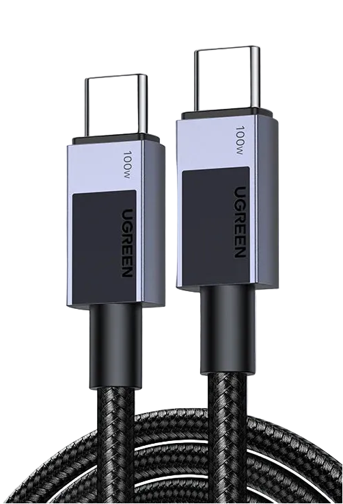 USB-C to USB-C 100W Fast Charging Cable PD 5A for Laptops Tablets Phones High Speed Data Sync