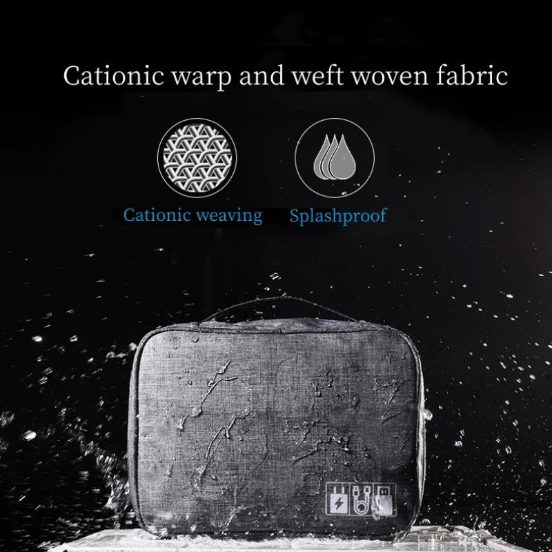 Water Resistant Travel Organiser for Electronics Accessories Cables Mouse Power Bank Large Capacity