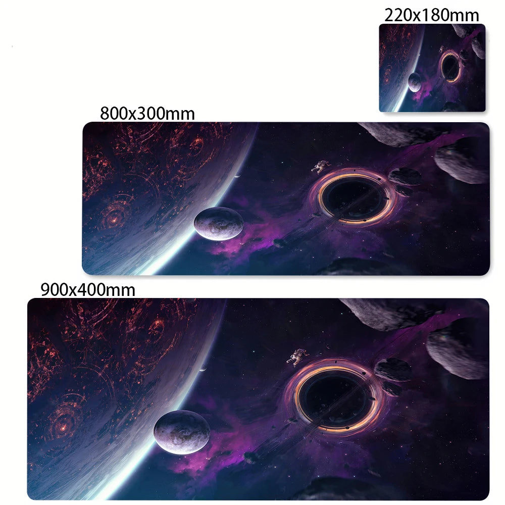 XXL Extended Anti-Slip Starry Sky Mouse Mat for PC Gaming Desks and Office Keyboards