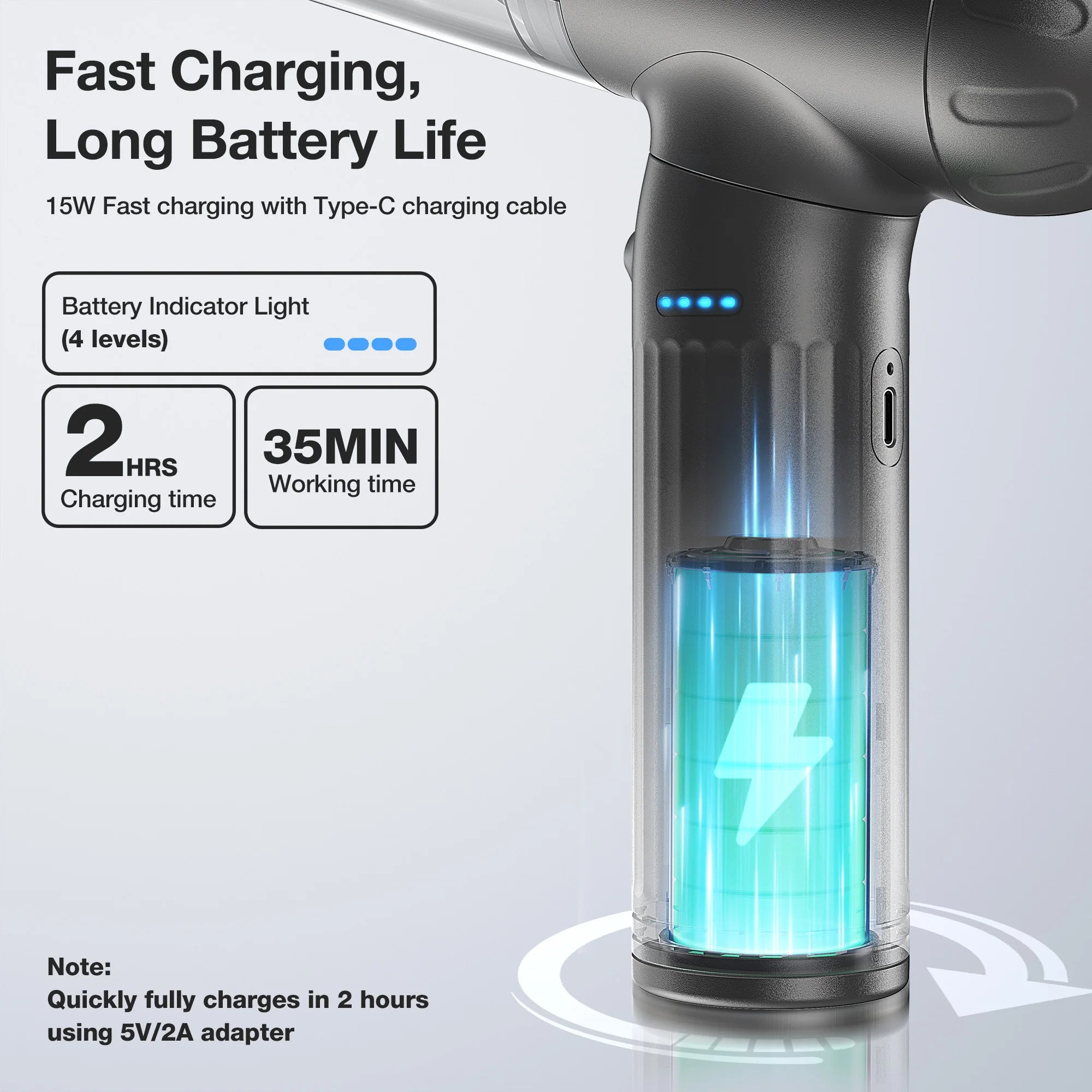 4 in 1 Electric Air Duster and Vacuum Cleaner with Powerful 3 Speed System for Computer and Car