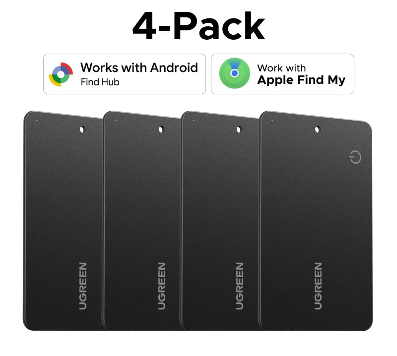Smart Bluetooth Tracker Card Compatible with iOS Find My and Android Find Hub Apps