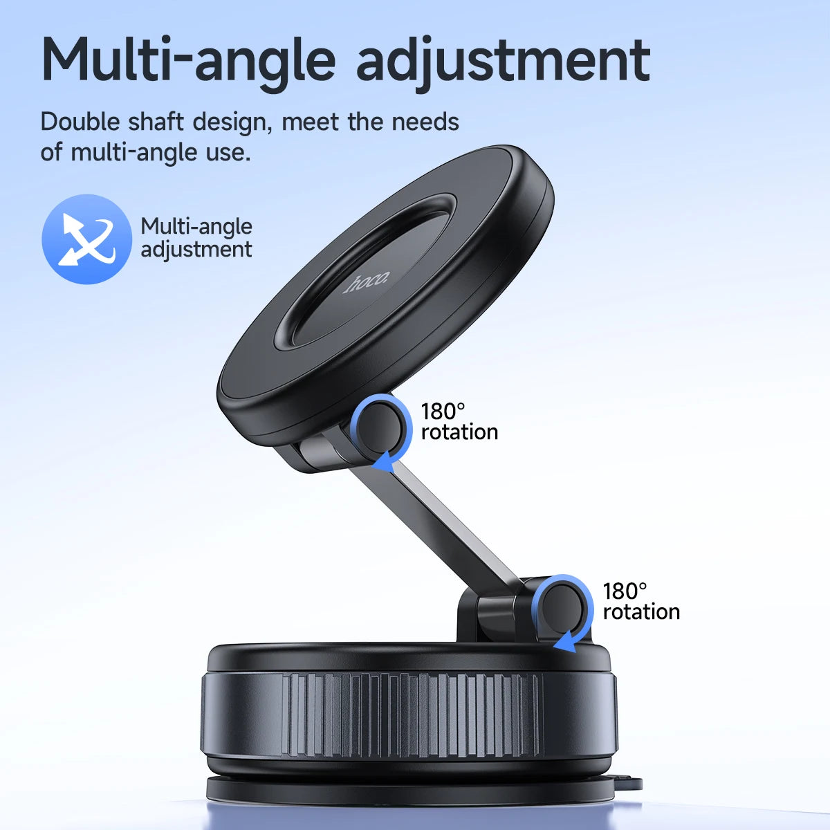 Foldable Vacuum Adsorption Magnetic Car Phone Holder Universal Suction Cup Navigation Mount Stand