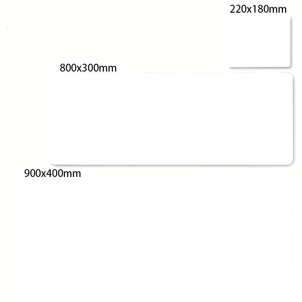 Large Waterproof Gaming Mouse Pad Solid Colour Natural Rubber Non-slip Desk Mat for Keyboard