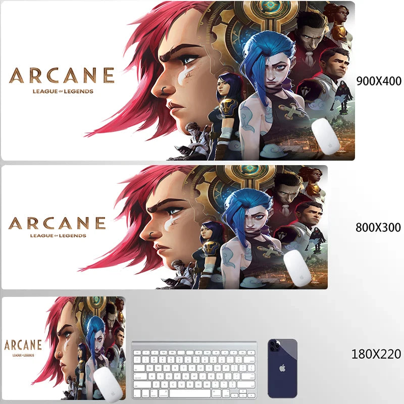 XXL Extended Gaming Mouse Mat with Anti-slip Rubber Base, Durable Edge, Desk Protection 90x40cm