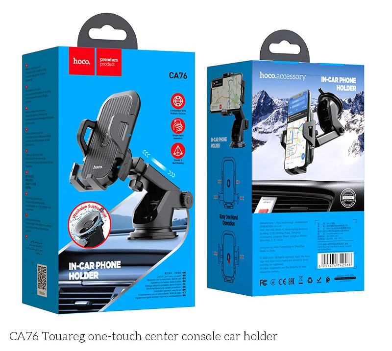 Universal 360 Degree Adjustable Car Phone Holder for iPhone Samsung and Android Devices
