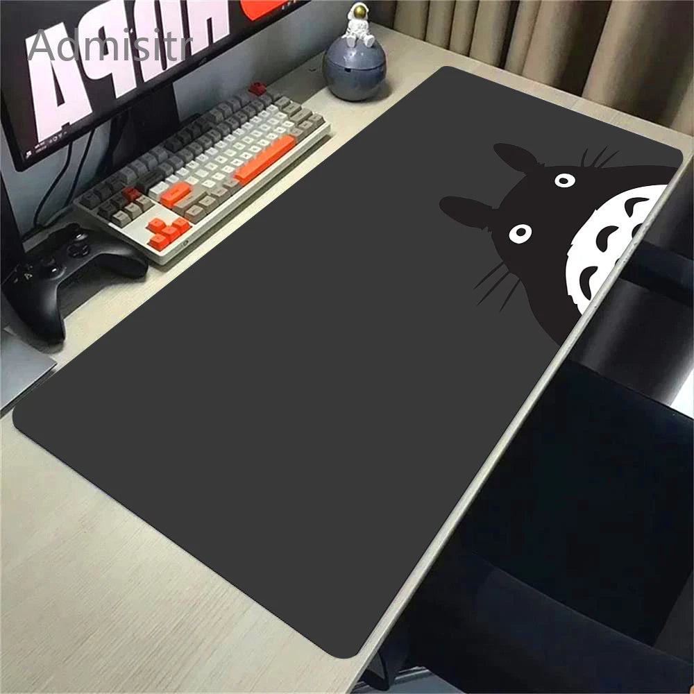 Large Cute Cat Gaming Mouse Pad Non-slip XL Desk Mat with HD Print and Stitched Edges