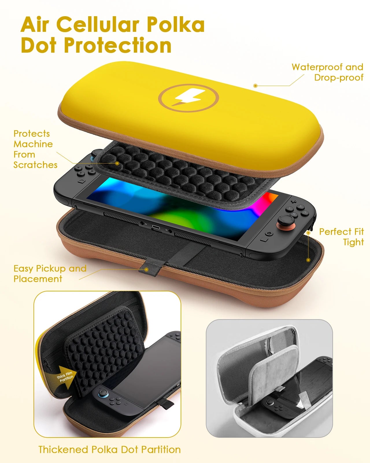 Waterproof Hard EVA Carry Case with 10 Card Slots for Nintendo Switch 2 Portable Travel Storage