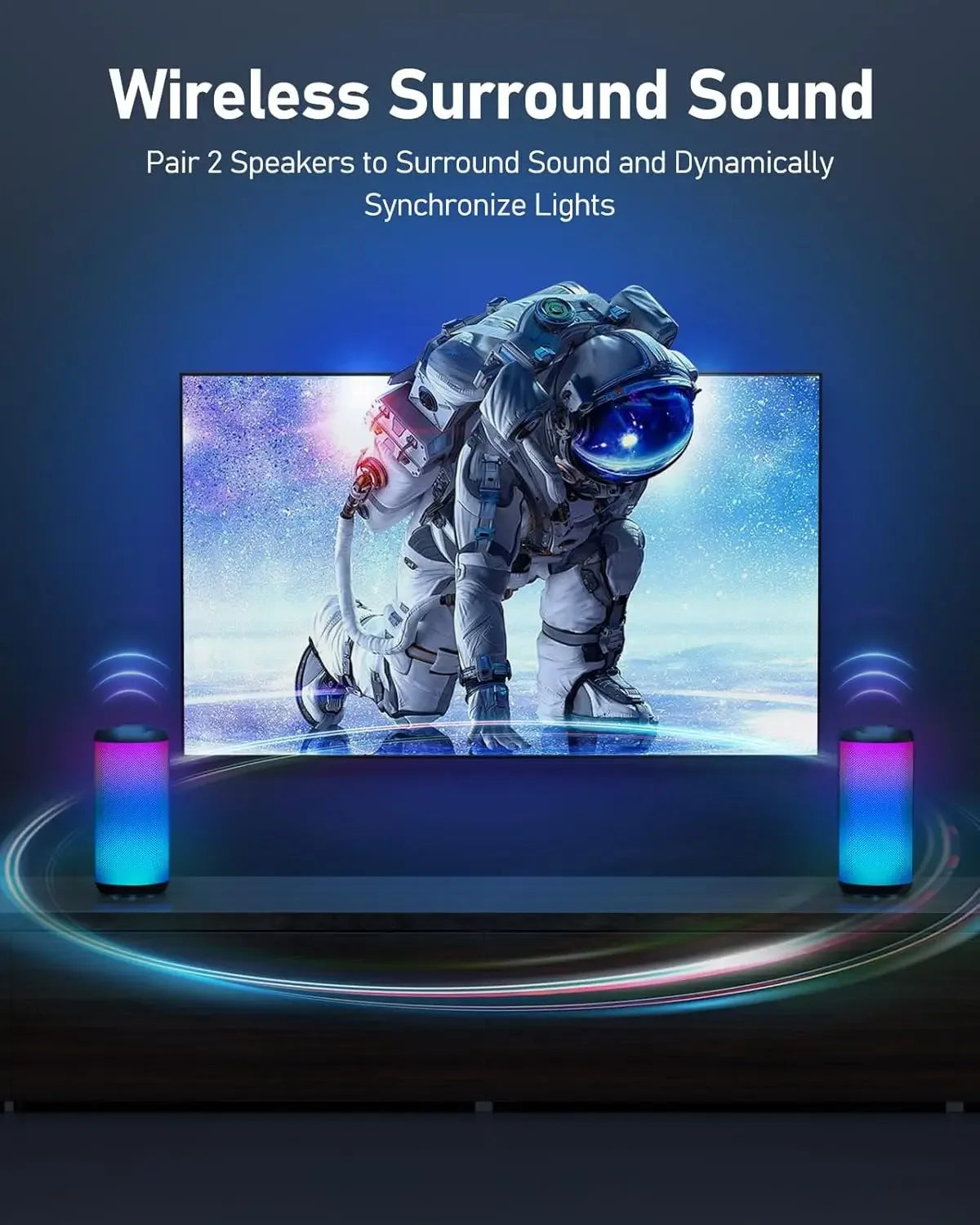 Portable LED Camping Lantern Bluetooth Speaker with RGB Light Display for Outdoor Use