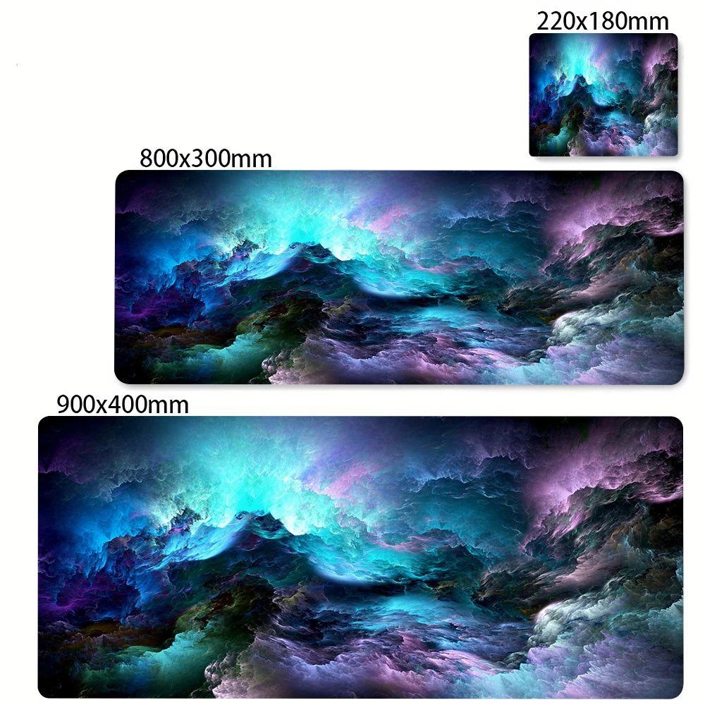 XXL Extended Anti-Slip Starry Sky Mouse Mat for PC Gaming Desks and Office Keyboards