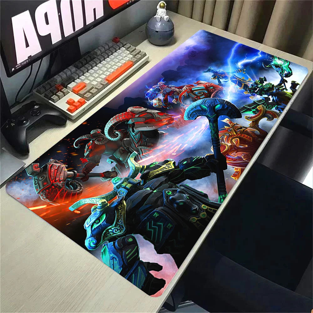 XXL Non-slip Rubber Gaming Mouse Pad with Stitched Edges for Desk and Keyboard 90x40cm