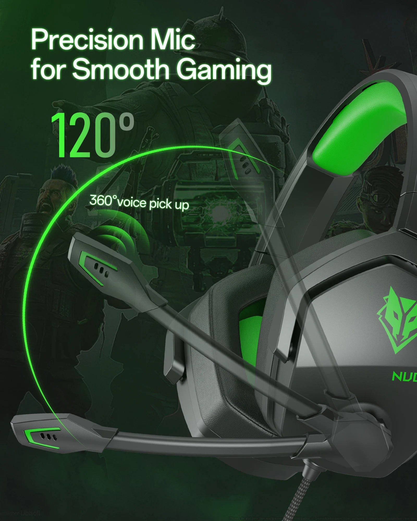 Wired Gaming Headset with Noise Cancelling Microphone and Immersive Stereo Audio for Consoles