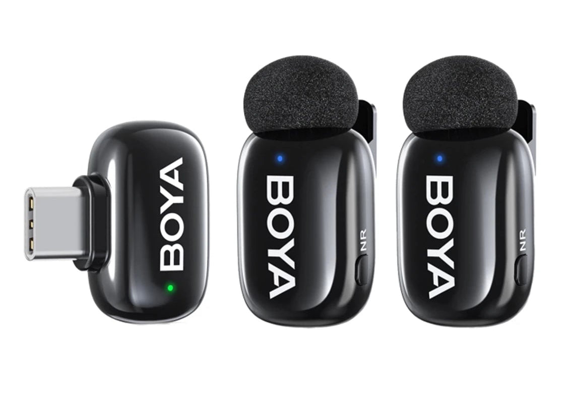 Mini Wireless Lavalier Microphone for iPhone 15 16 Android USB-C Live Streaming Vlogging Audio