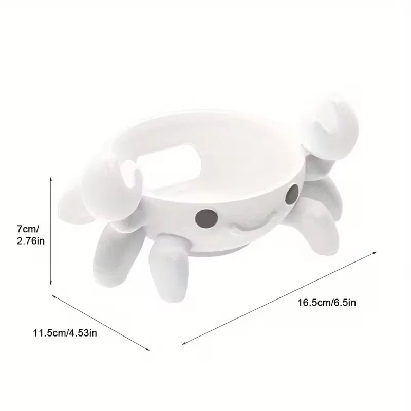 Crab Shaped Smart Speaker Stand for Echo Dot 4th and 5th Gen Home and Office Desk Accessory
