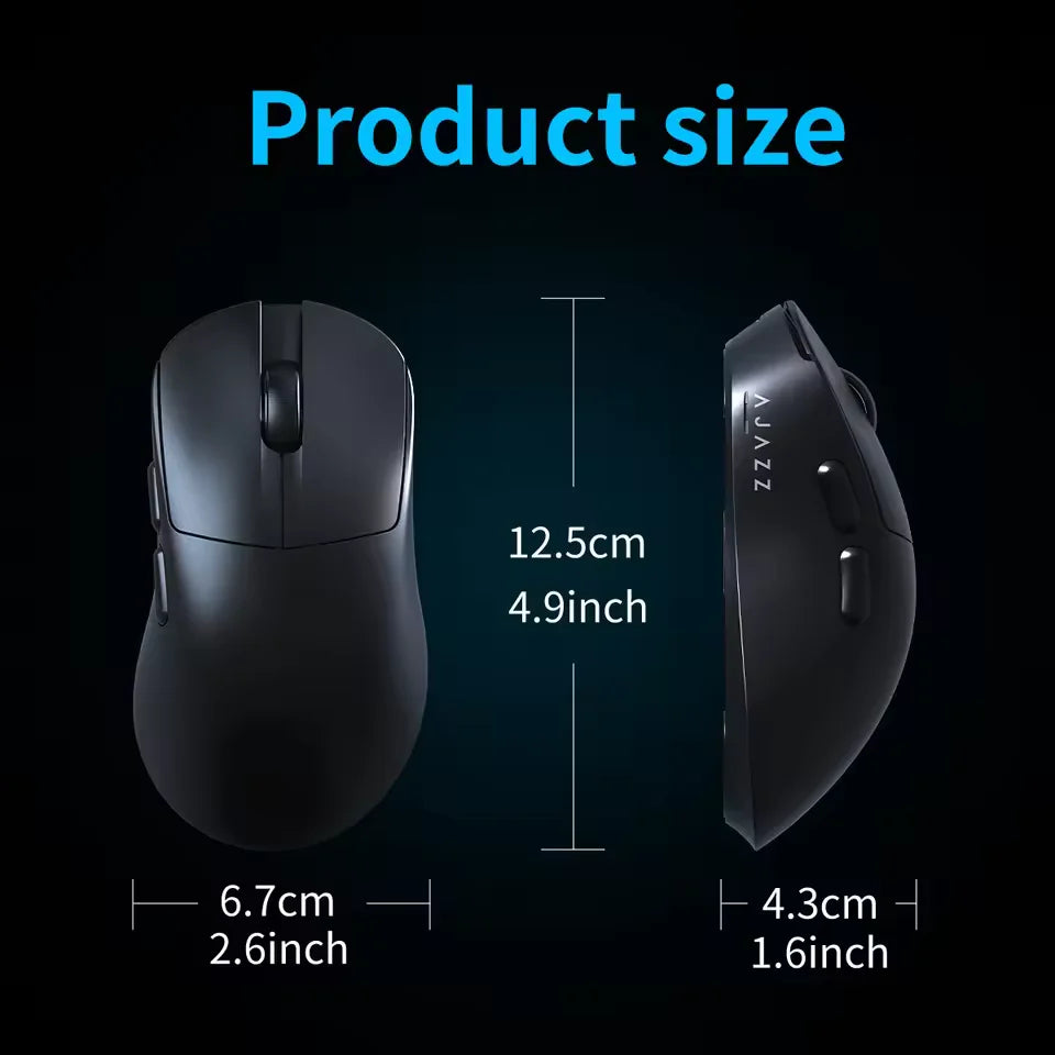 Wireless Gaming Mouse with Magnetic Charging Base PAW3311 Sensor Adjustable 12000 DPI for PC Laptop