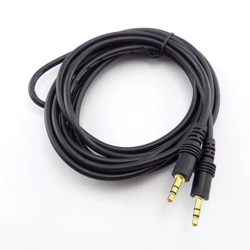 3.5mm Stereo Male to Male AUX Audio Cable for PC, Laptop, MP3 & Car, 1.5–20m Lengths