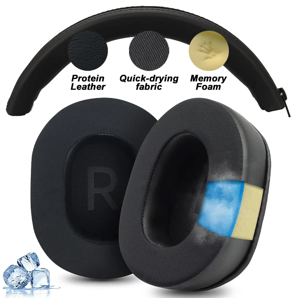Premium Replacement Ear Pads for Baseus Headphones with Memory Foam and Protein Leather Options