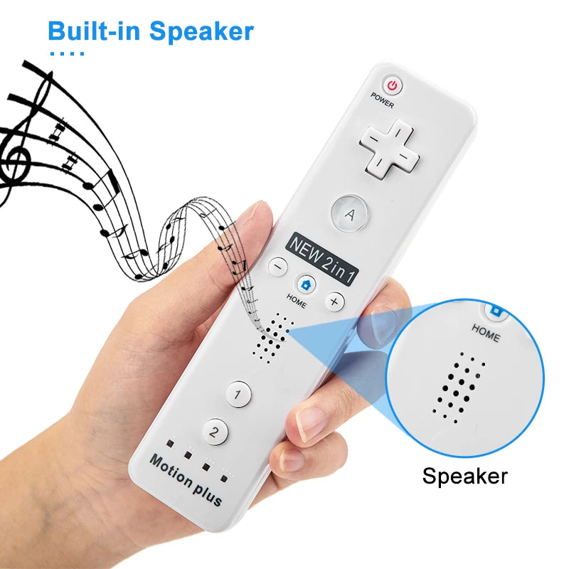 Wireless Motion Plus Remote Controller and Nunchuck Set for Wii Console Gaming Experience
