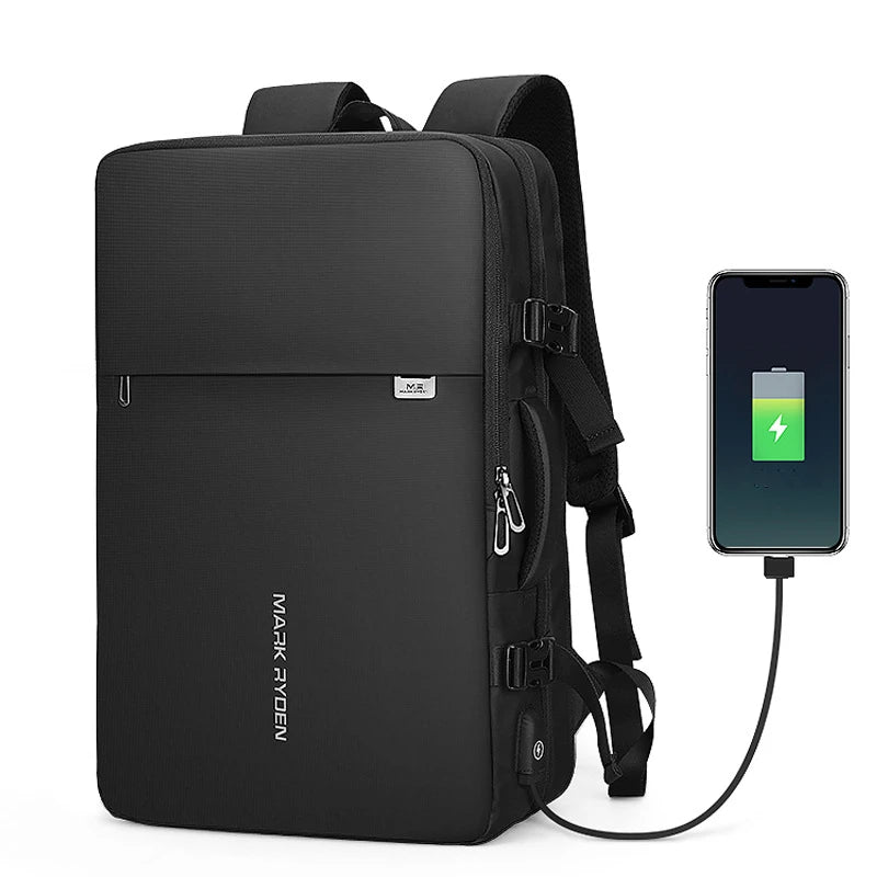 Large Capacity 17 Inch Laptop Backpack USB Charging Business Anti-Theft Multi-Compartment Bag