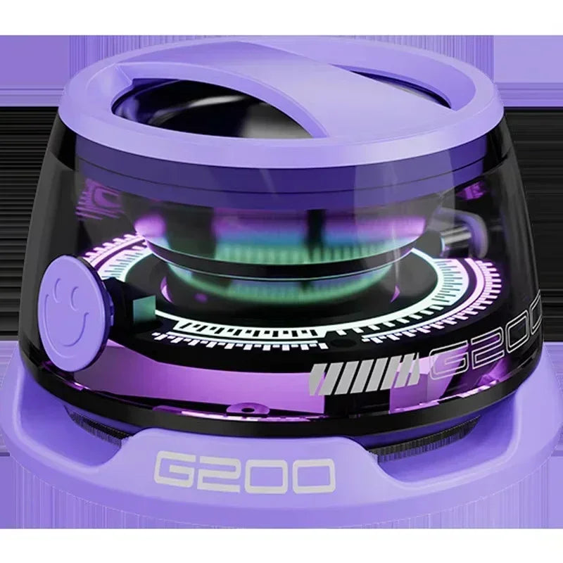 Portable Bluetooth Speaker with RGB Lighting and Magnetic Mount for Travel and Outdoor Use