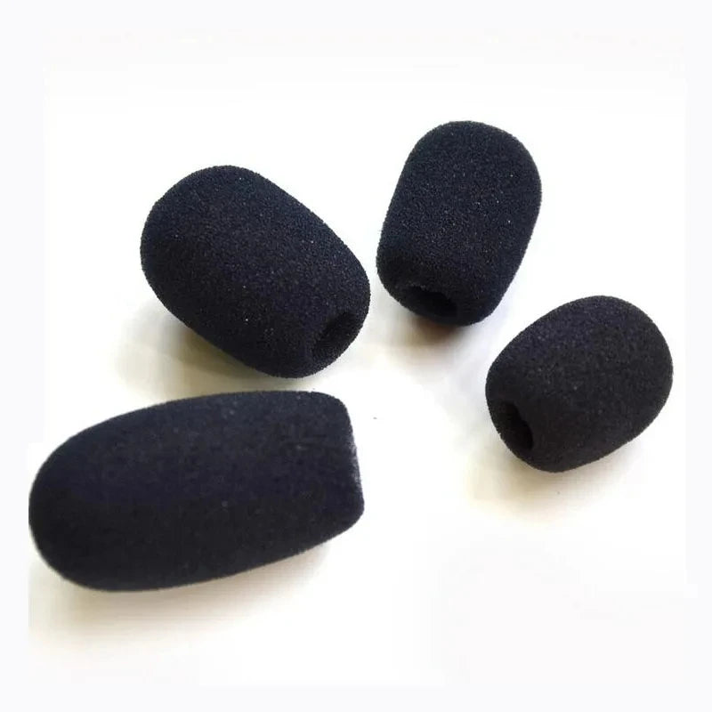 Microphone Foam Covers for Headsets and Mircophones – 10 Pack Noise Reduction Windscreens