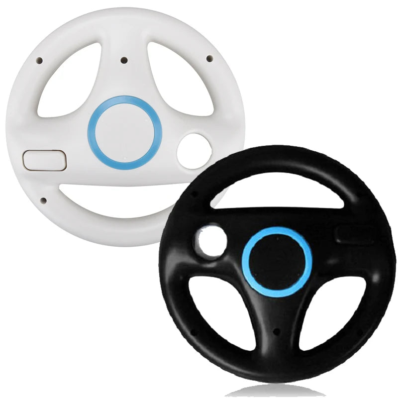Game Racing Steering Wheel Accessories Compatible with Wii and Switch Console Controllers
