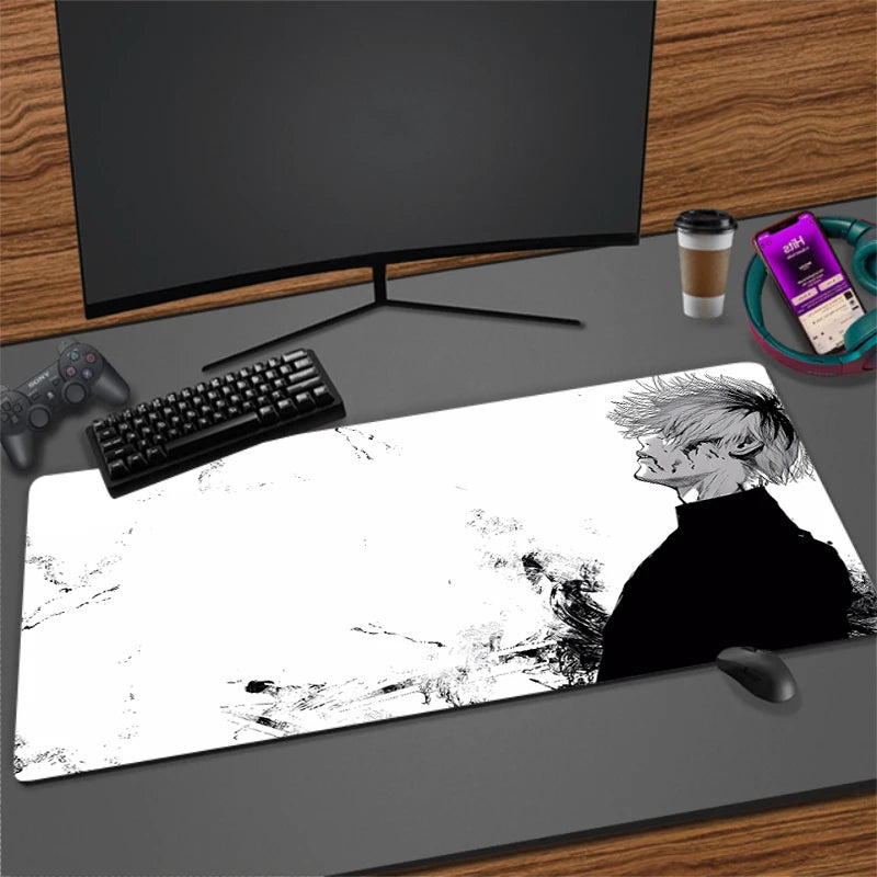 Large Anime Gaming Mouse Pad Non-Slip Rubber Mat for Keyboard and Desk, Multiple Sizes Available