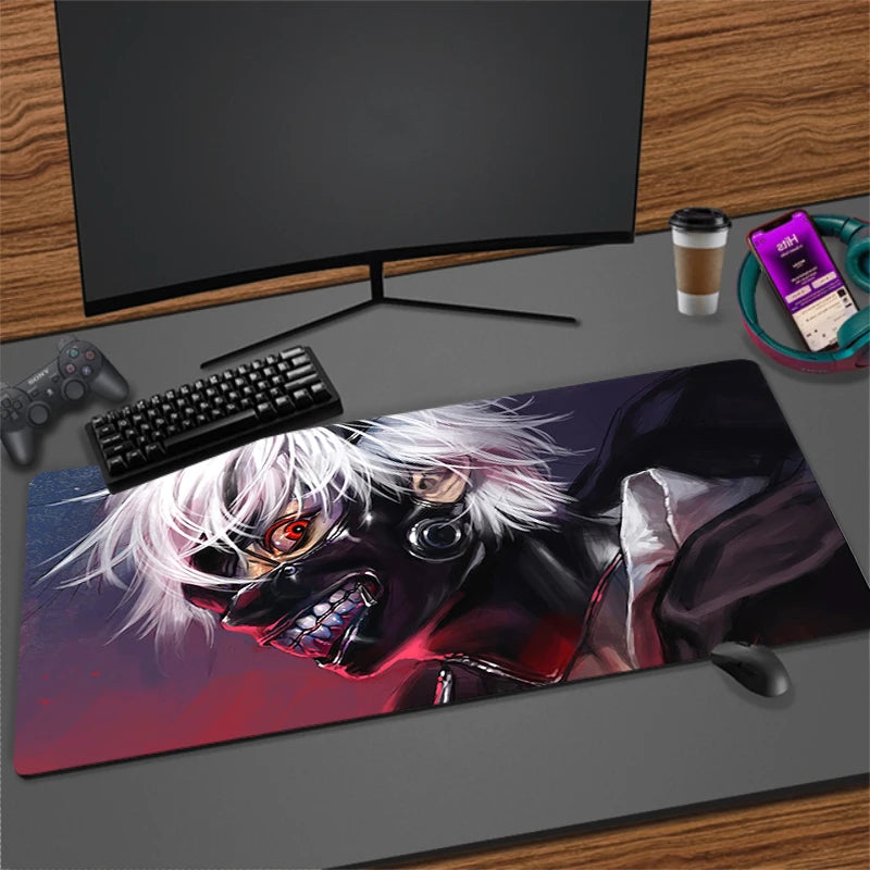 Large Anime Gaming Mouse Pad Non-Slip Rubber Mat for Keyboard and Desk, Multiple Sizes Available