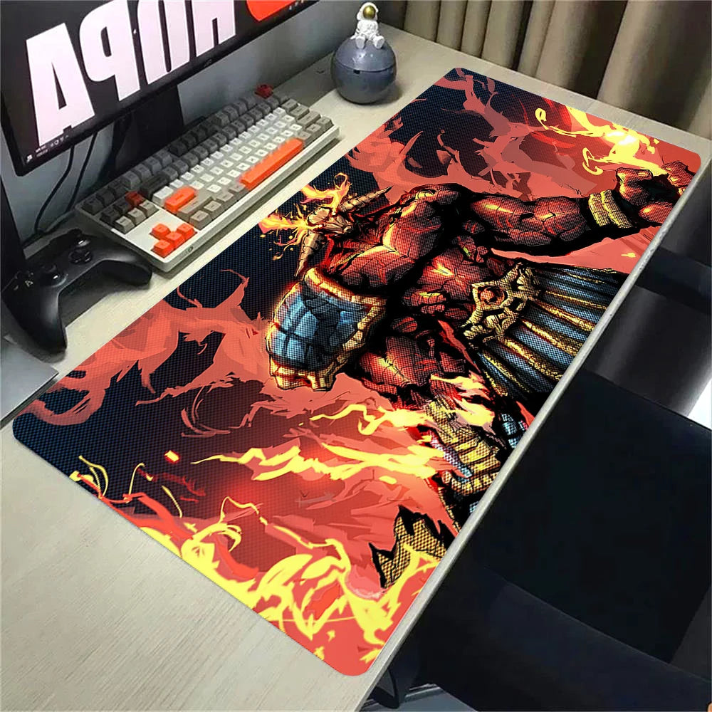 XXL Non-slip Rubber Gaming Mouse Pad with Stitched Edges for Desk and Keyboard 90x40cm