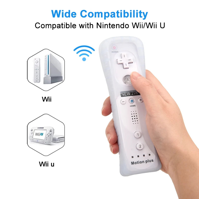 Wireless Motion Plus Remote Controller and Nunchuck Set for Wii Console Gaming Experience