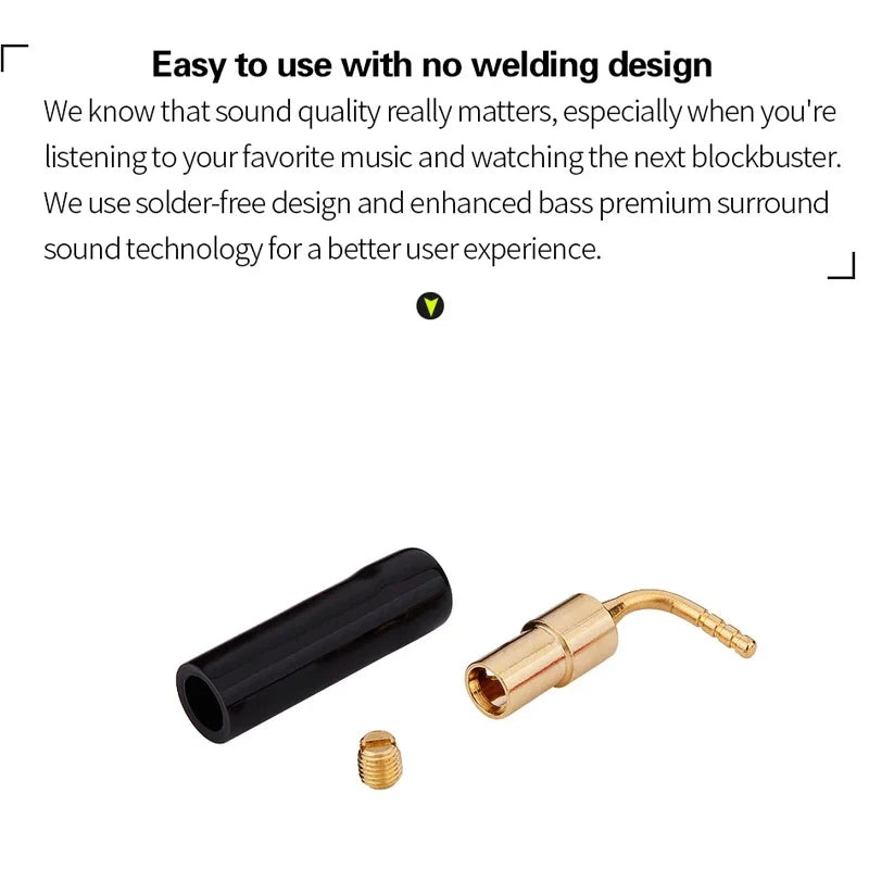 8 Piece 2mm Speaker Wire Banana Plug Set with Gold Plated Screw Lock Connectors
