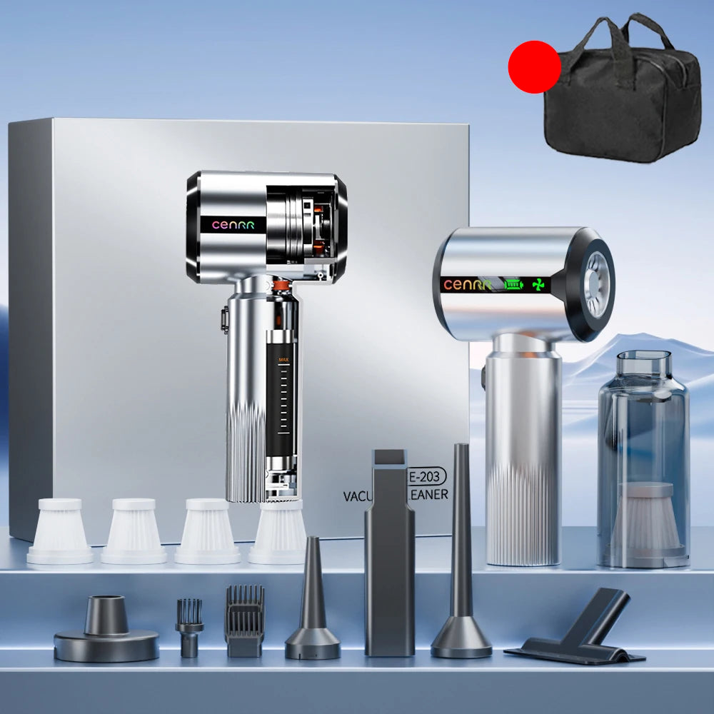 Powerful Cordless Handheld Car Vacuum Cleaner 7500mAh Wet Dry Portable Cleaner with LED Display