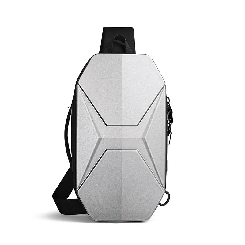 Anti Theft Water Resistant Chest Sling Bag with USB Charging for Travel Work and Daily Use